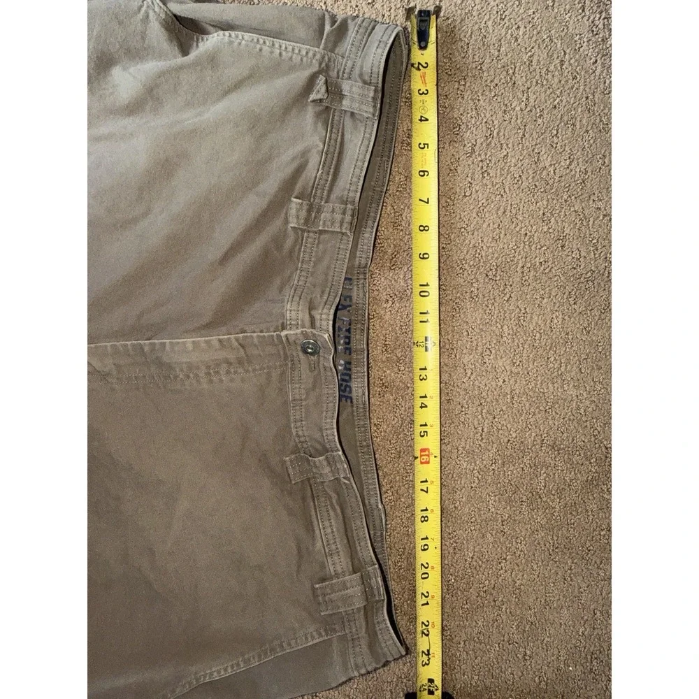 Duluth Trading DuluthFlex Fire Hose Cargo Shorts Relaxed Fit Mens 46 Brown